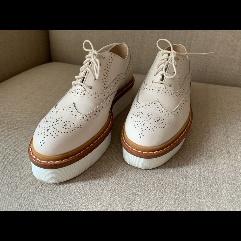 Tod’s Platform Lace-ups Oxfords in Leather
